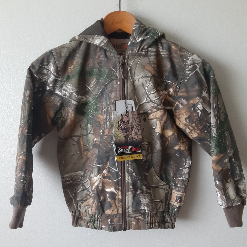 Youth  *new* Red Head Silent hide hooded jacket.